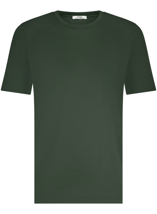 T-shirt van katoen | D.Groen