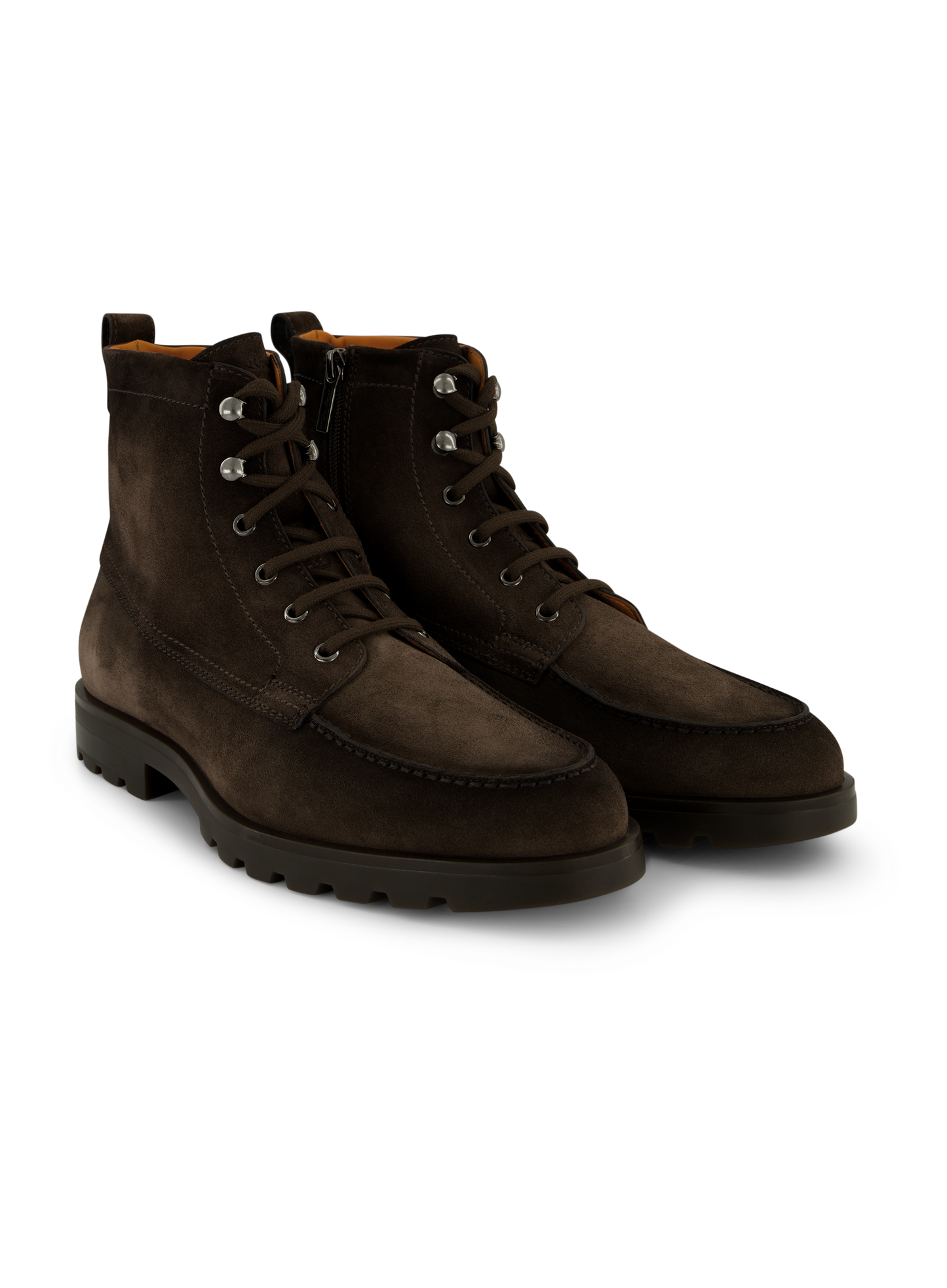 Veterboots van suède | D.Bruin