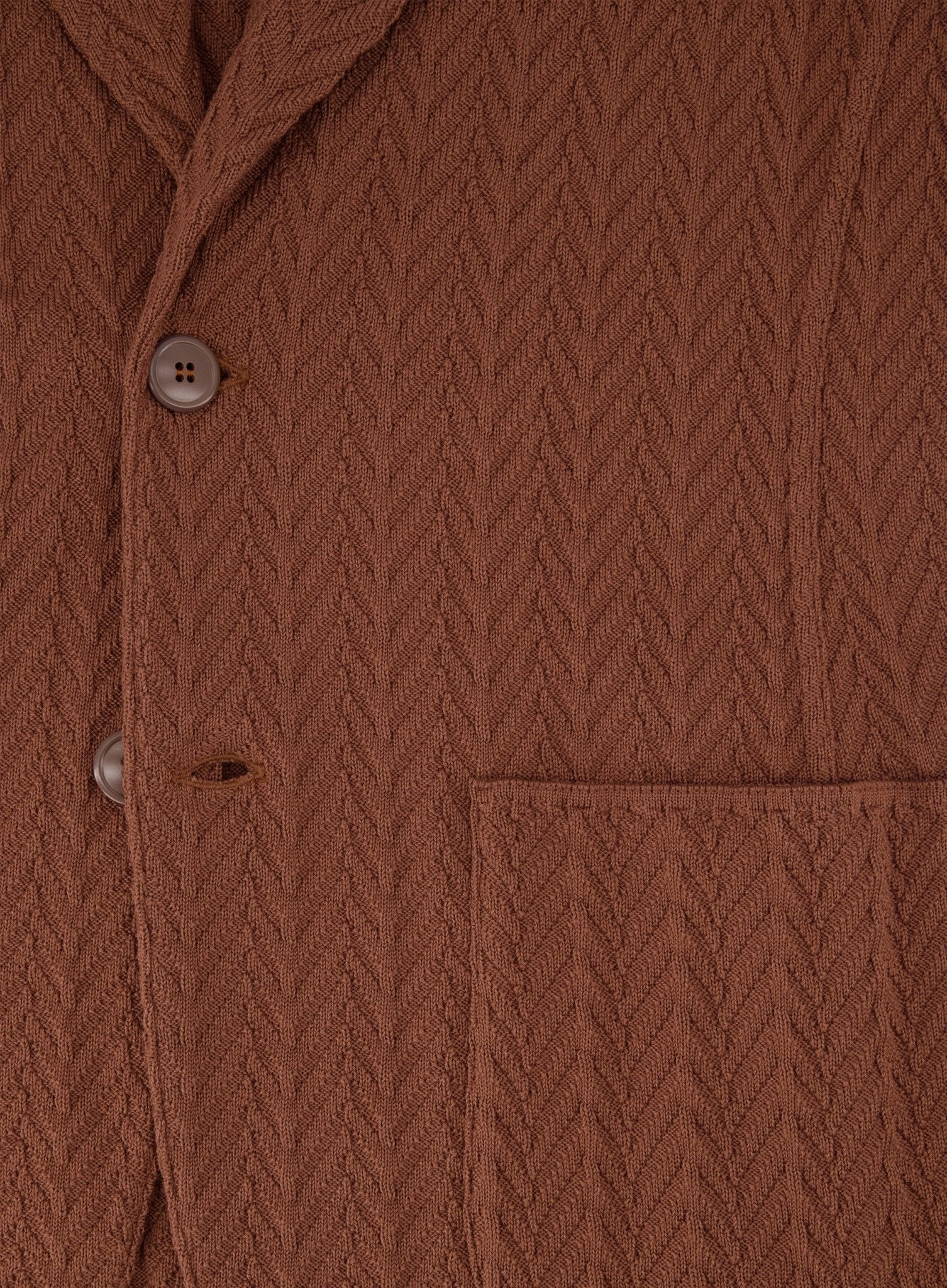 Knitted jasje van katoen | Roest