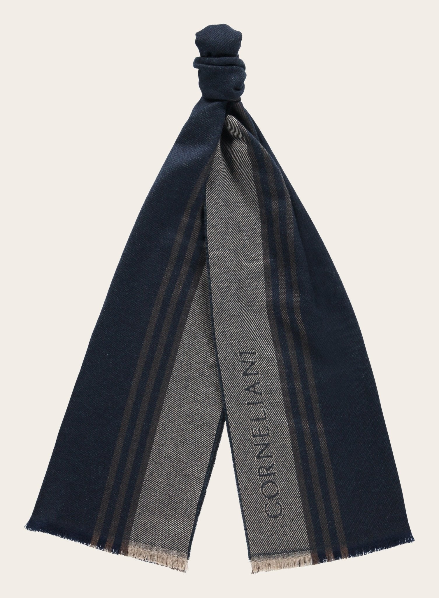 Sjaal van wol en cashmere | BLUE NAVY