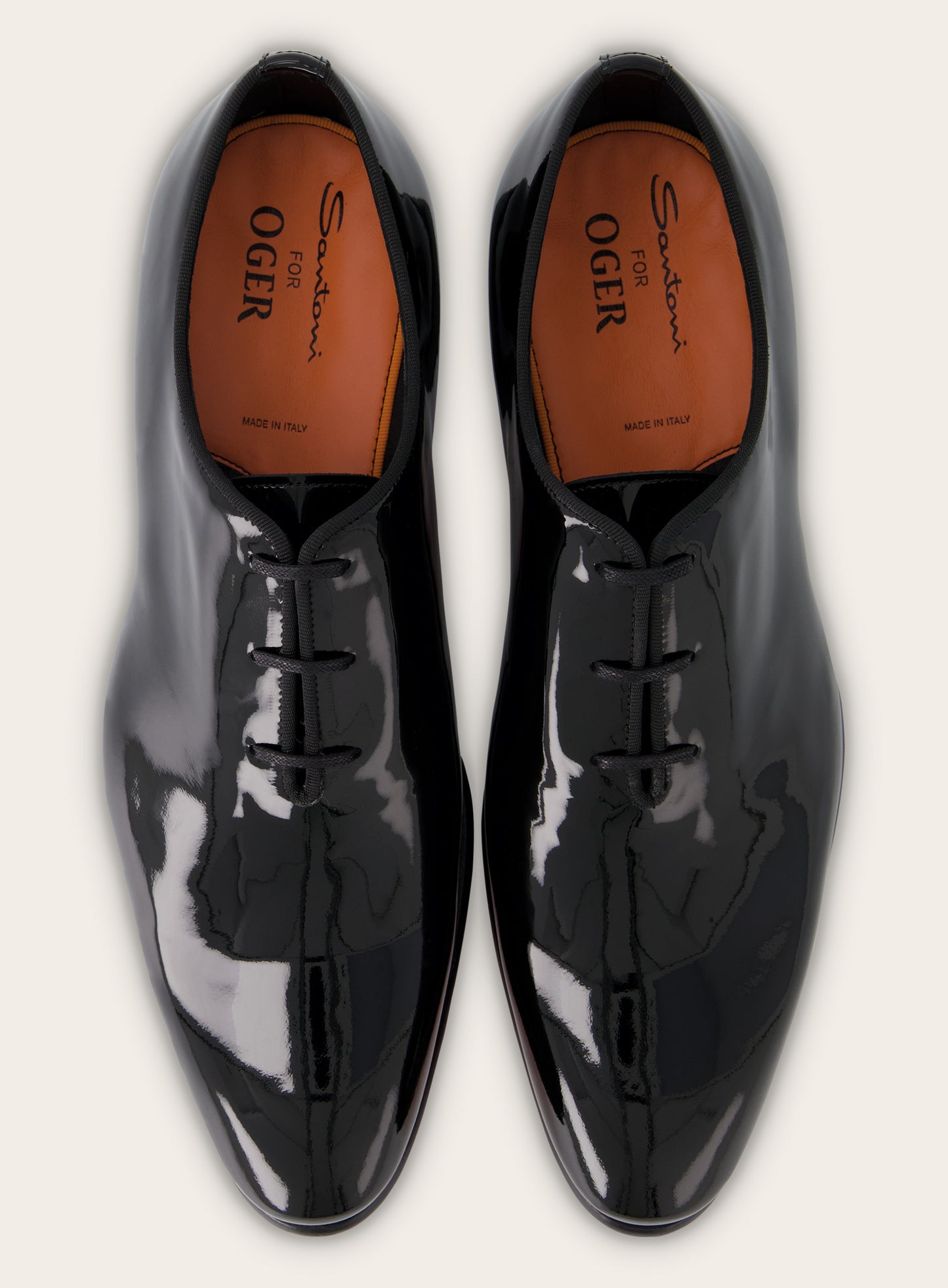 Veterschoenen van leer | Zwart