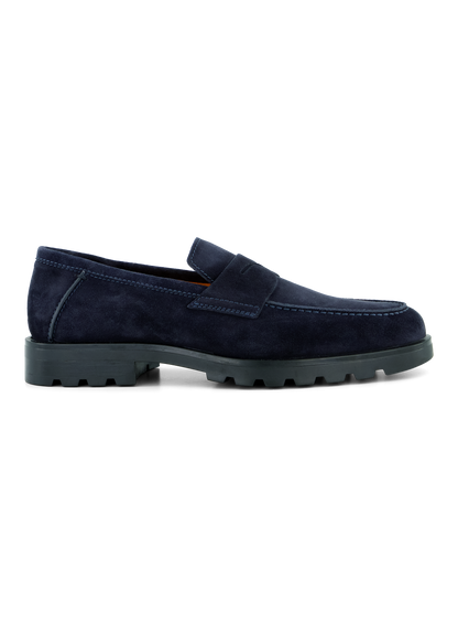 Rock penny loafers van suède | BLUE NAVY