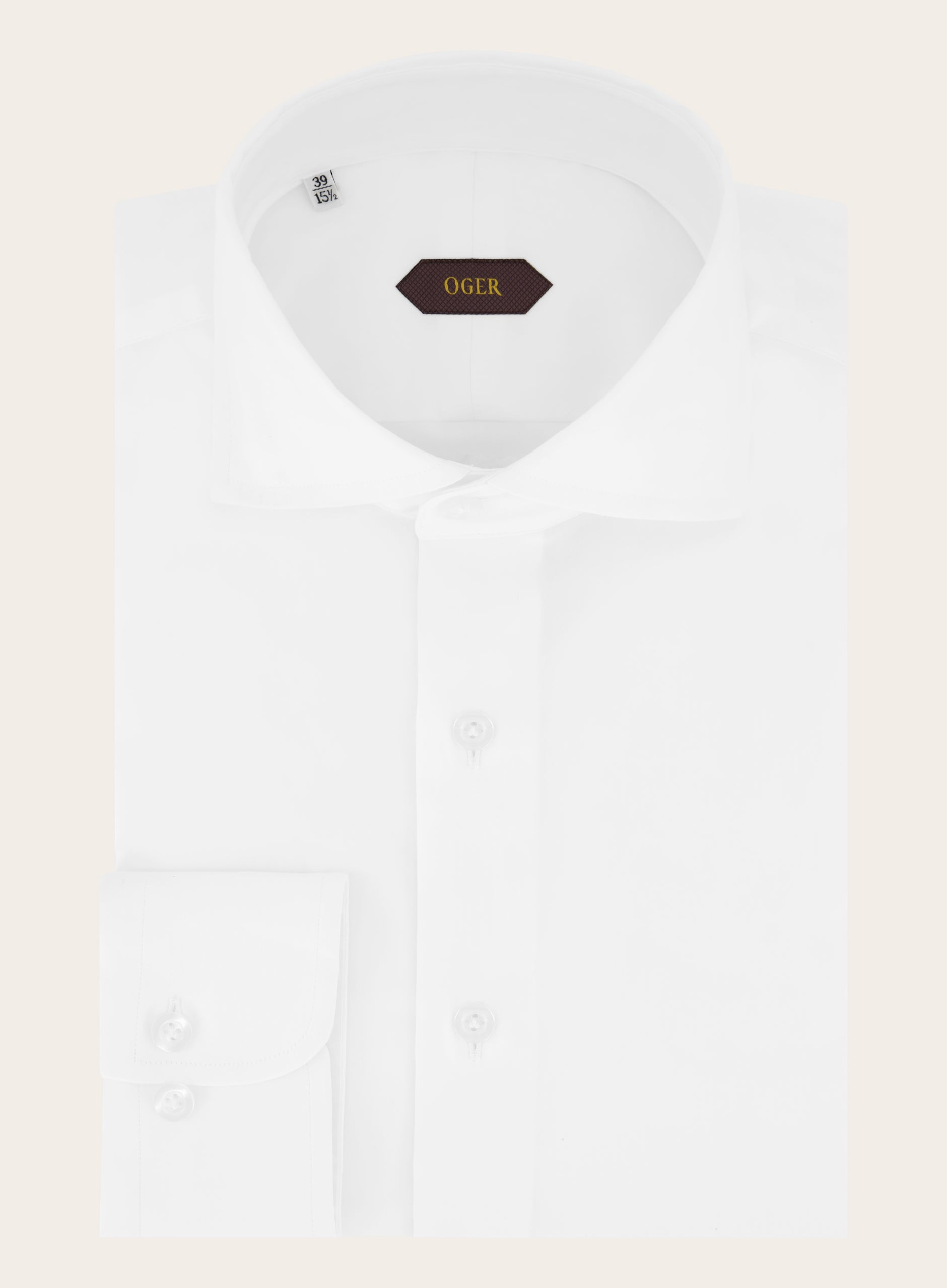 Slim-fit shirt van katoen | Wit