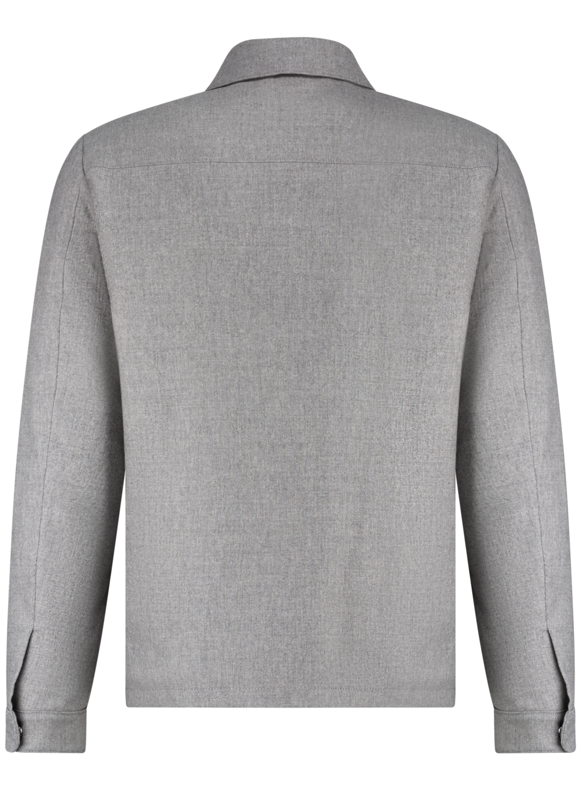 Overshirt van wol en cashmere | L.Grijs