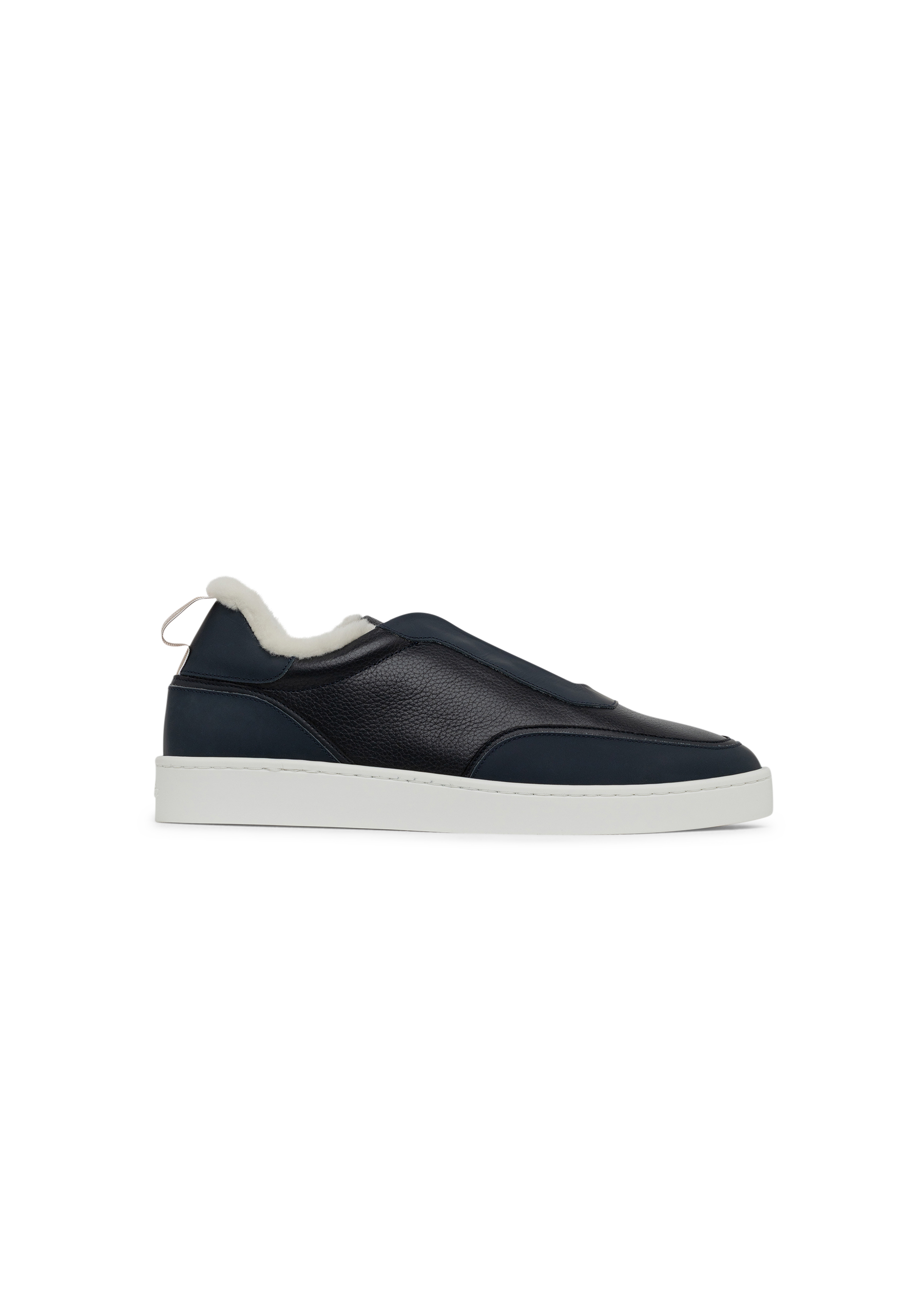 Leisure sneakers van leer | BLUE NAVY