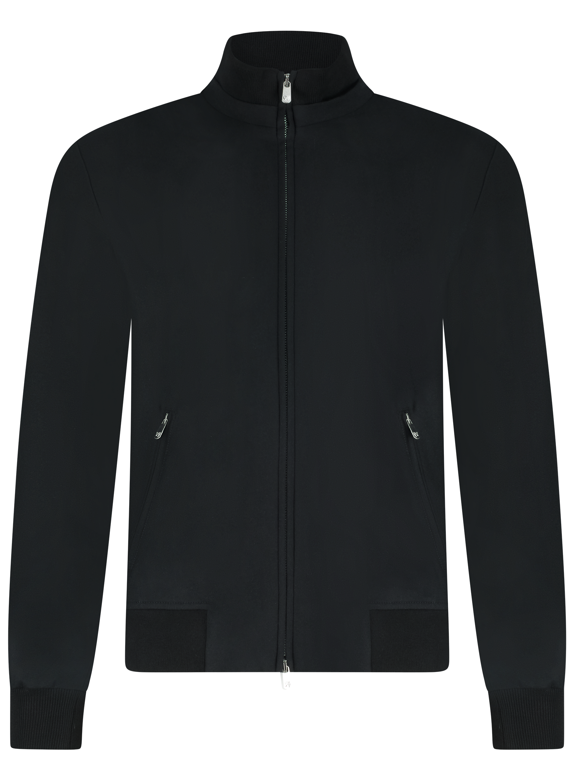 Ritsvest van wol en cashmere | Zwart