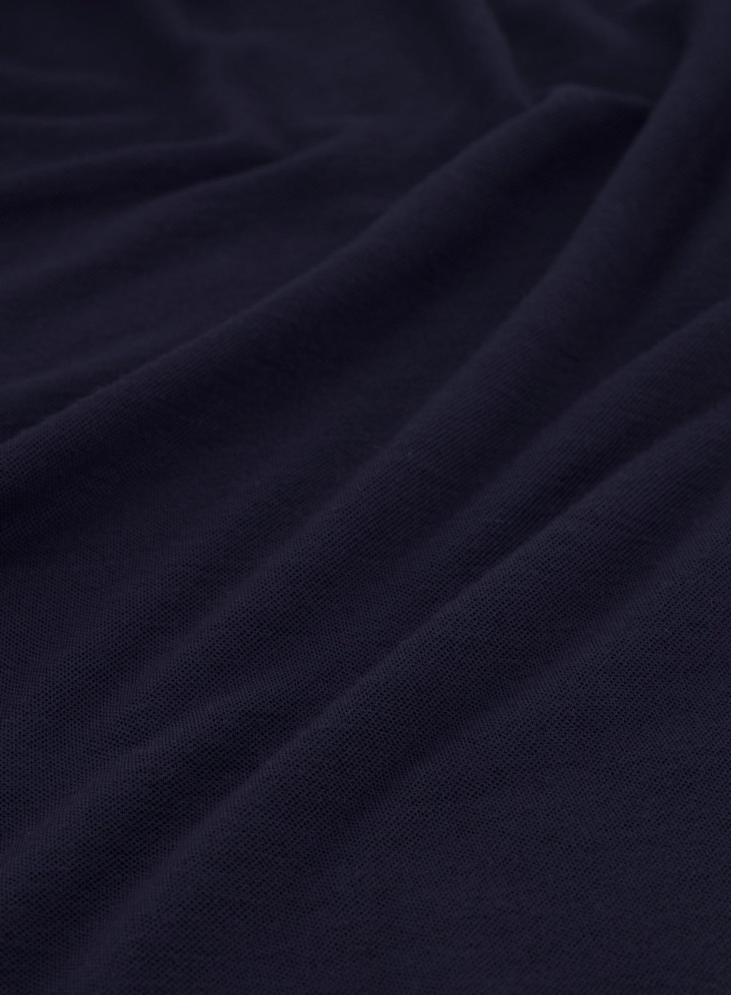 Poloshirt met lange mouwen van wol | BLUE NAVY
