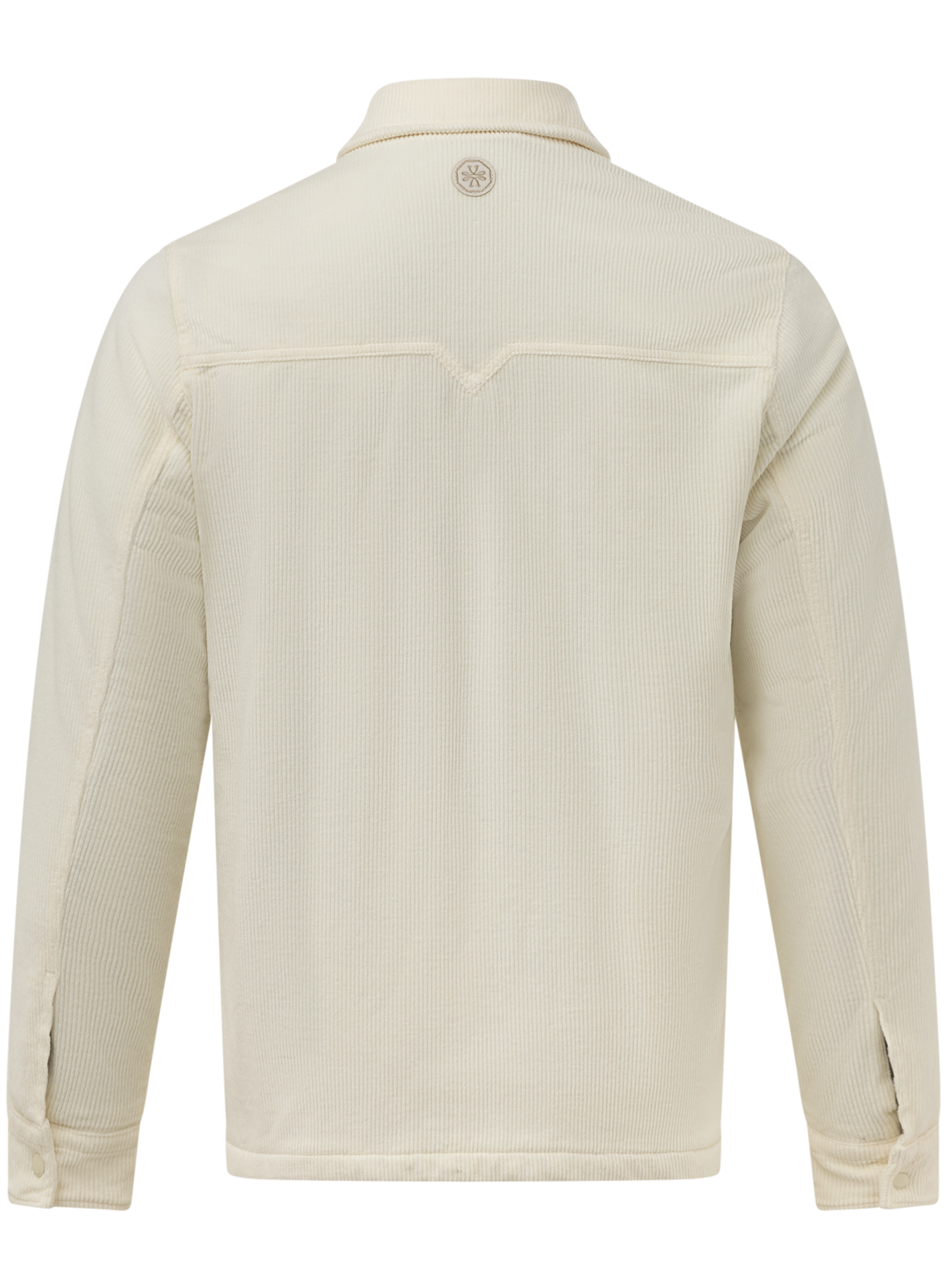 Corduroy jack van katoen en cashmere | Wit