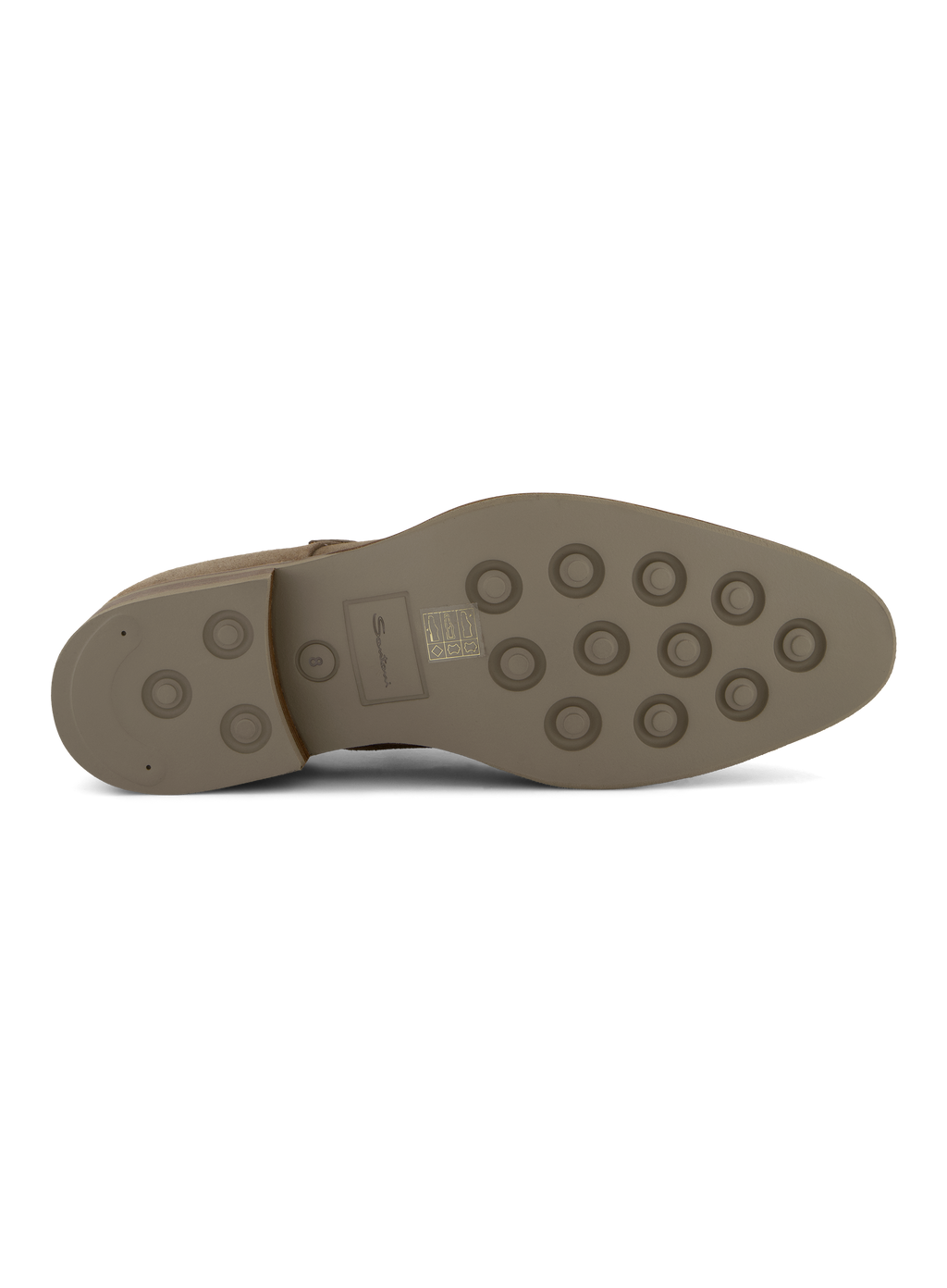 Dubbele gespschoenen van suède | TAUPE GRIJS