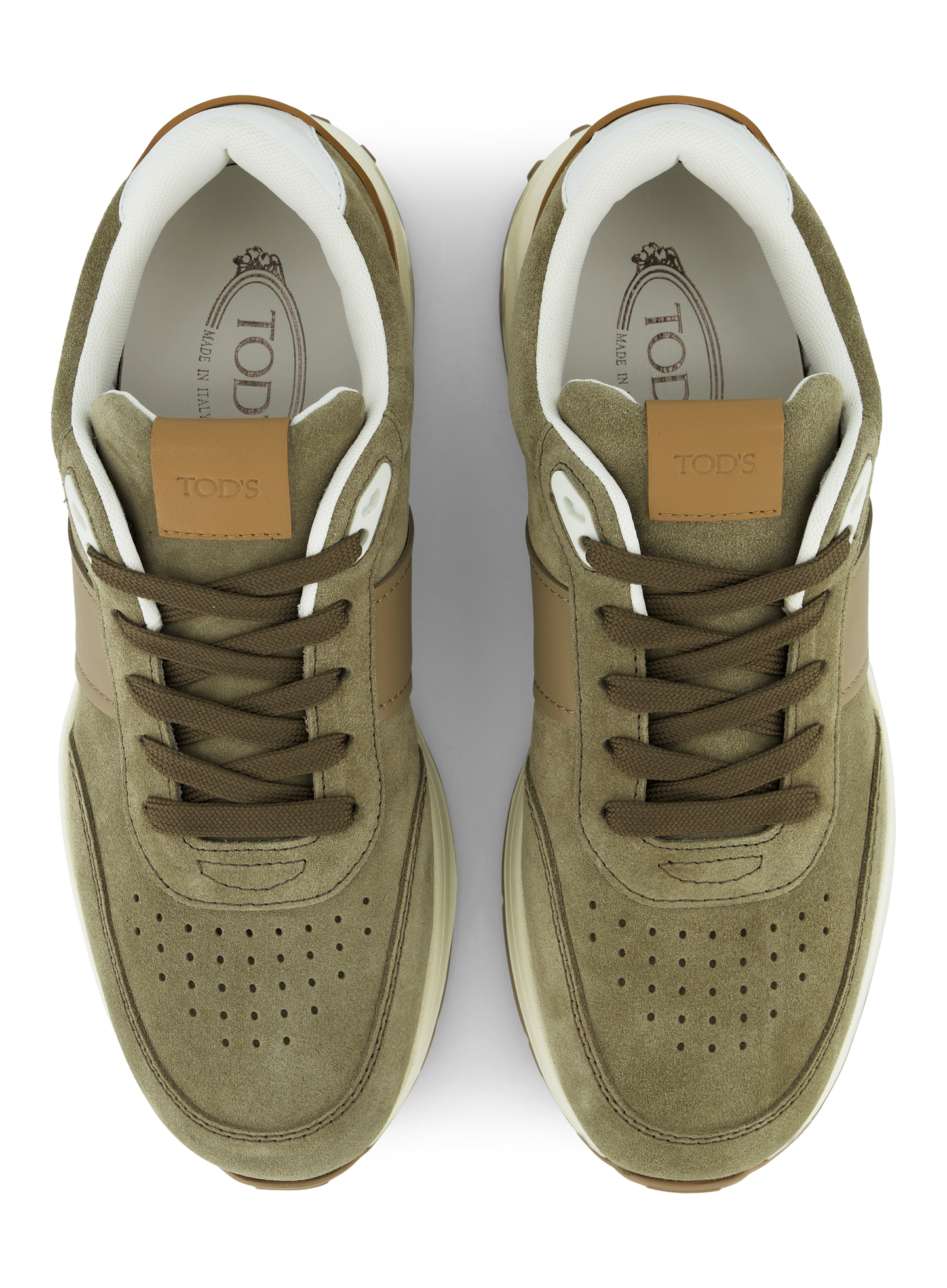 Sneakers van suède | L.groen