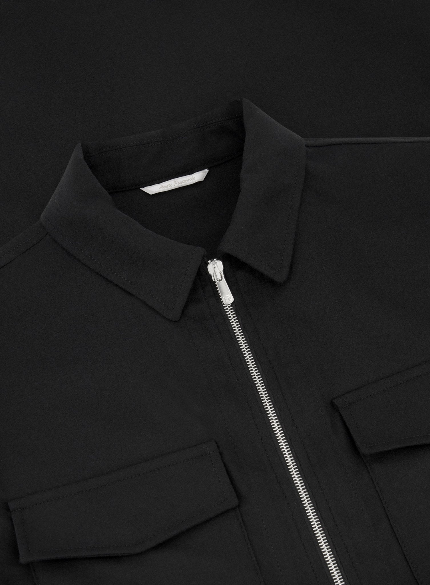 Urus overshirt van wol en cashmere | Zwart