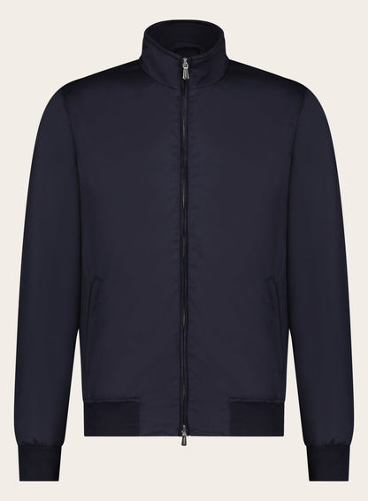 Slim-fit wollen bomberjack | BLUE NAVY