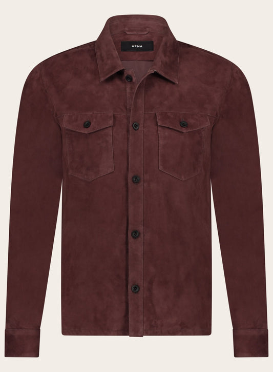 Dex overshirt van suėde | Bordeaux