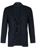Geruit jasje van wol | BLUE NAVY