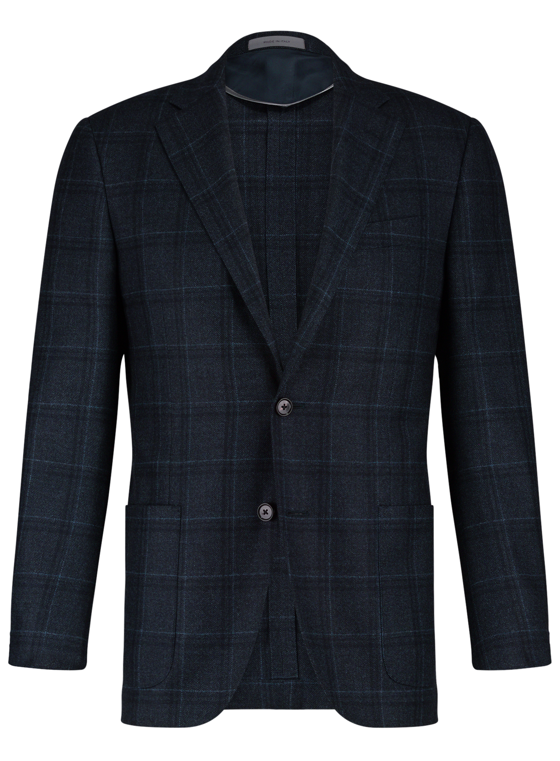 Geruit jasje van wol | BLUE NAVY