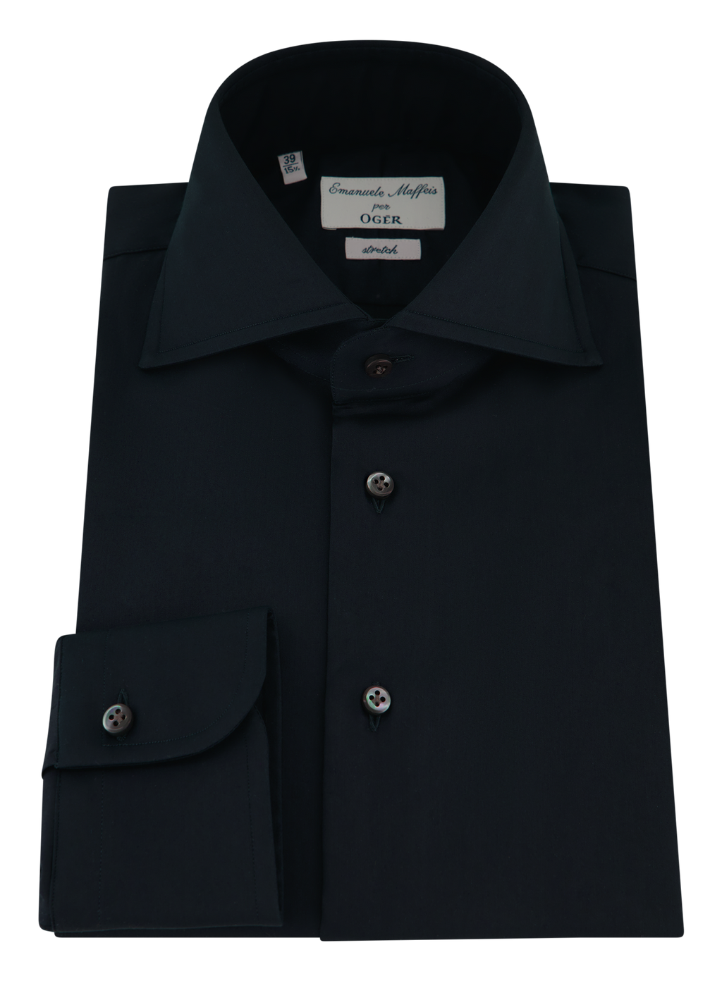 Stretch shirt van katoen | BLUE NAVY