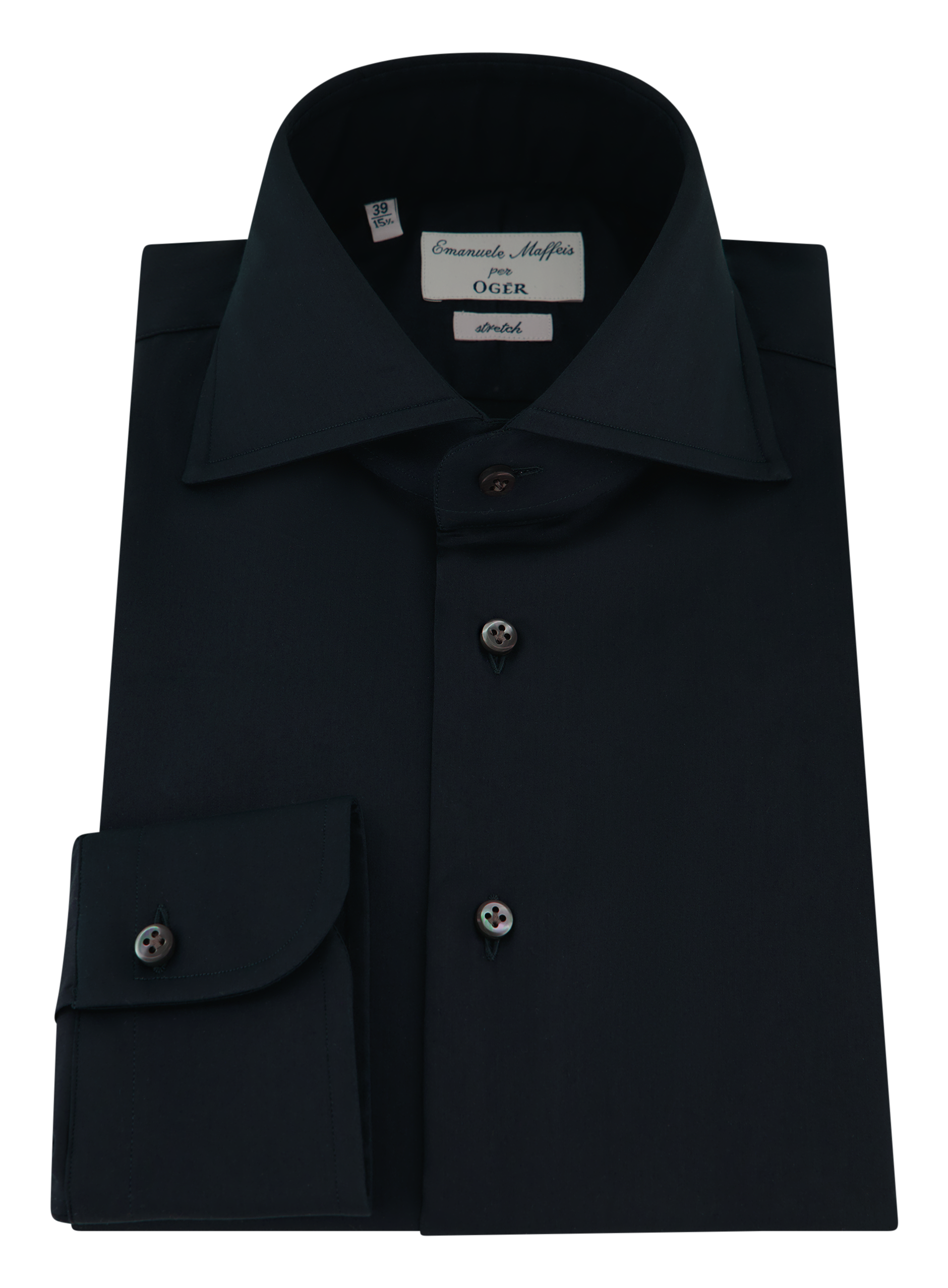 Stretch shirt van katoen | BLUE NAVY