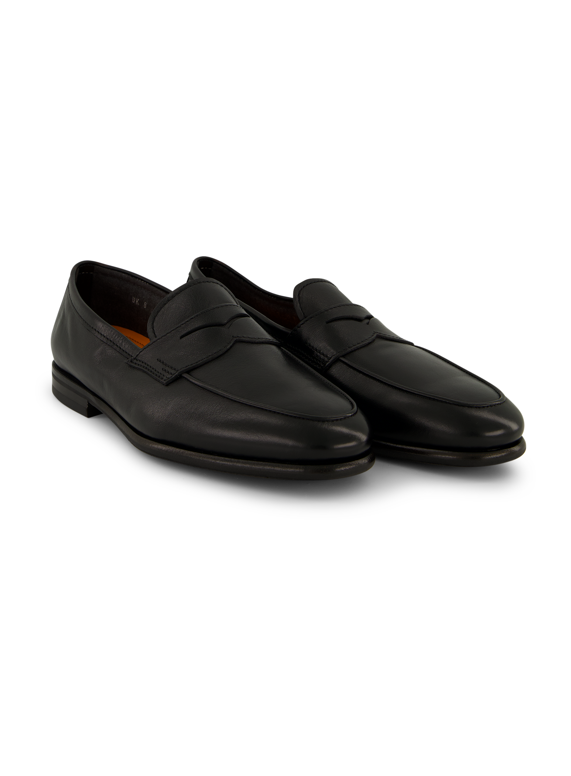 Penny loafers van leer | Zwart