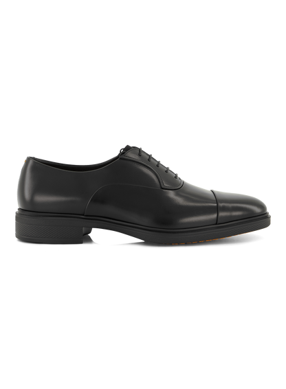 Veterschoenen van leer | Zwart