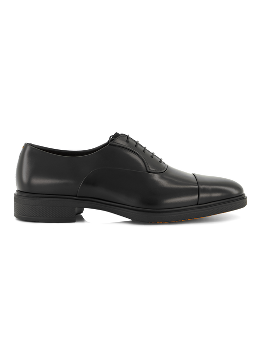 Veterschoenen van leer | Zwart