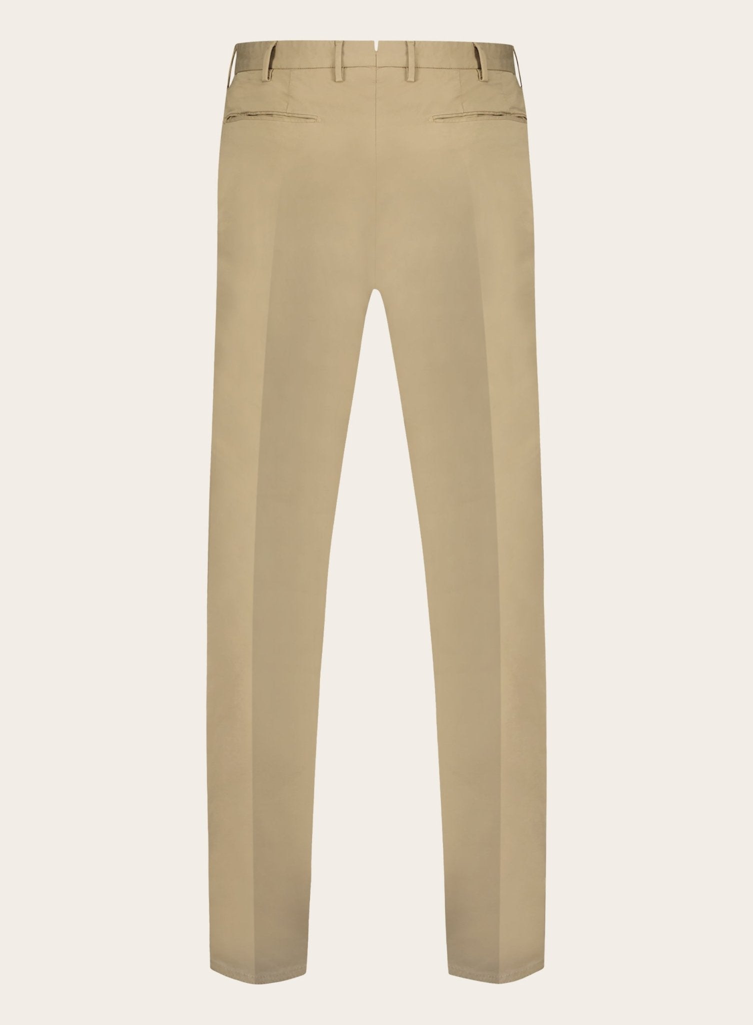 Slim-fit chino in stretch-katoen | Licht Bruin