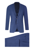 Driedelig pak van wol | Blauw