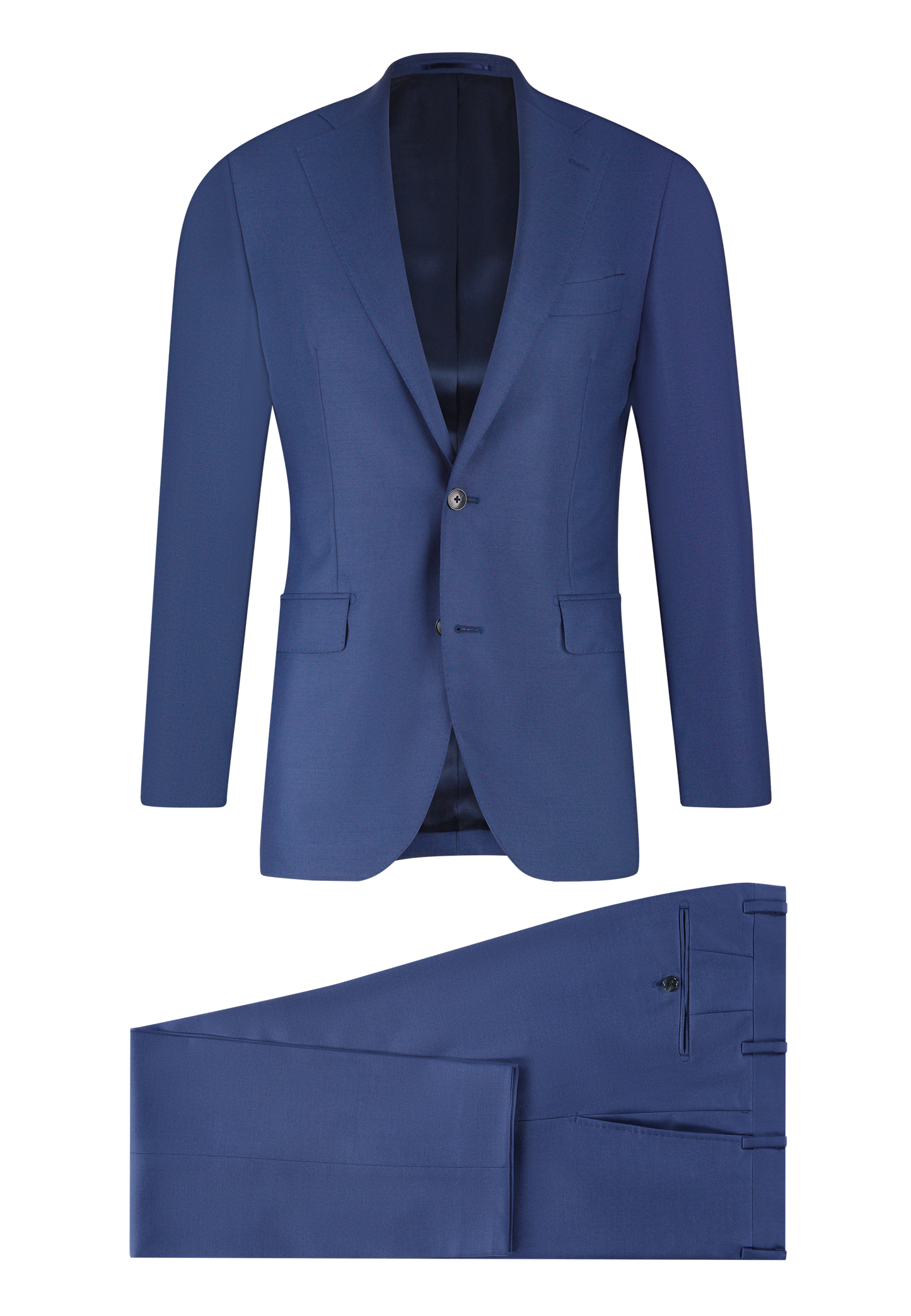 Driedelig pak van wol | Blauw