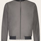 Reversible bomber van suède | WARM GREY