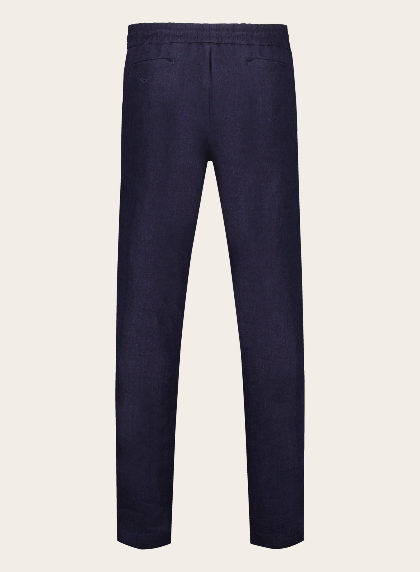 Katoenen seersucker joggingbroek | BLUE NAVY