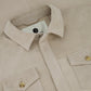 Rocco overshirt van suède | Beige