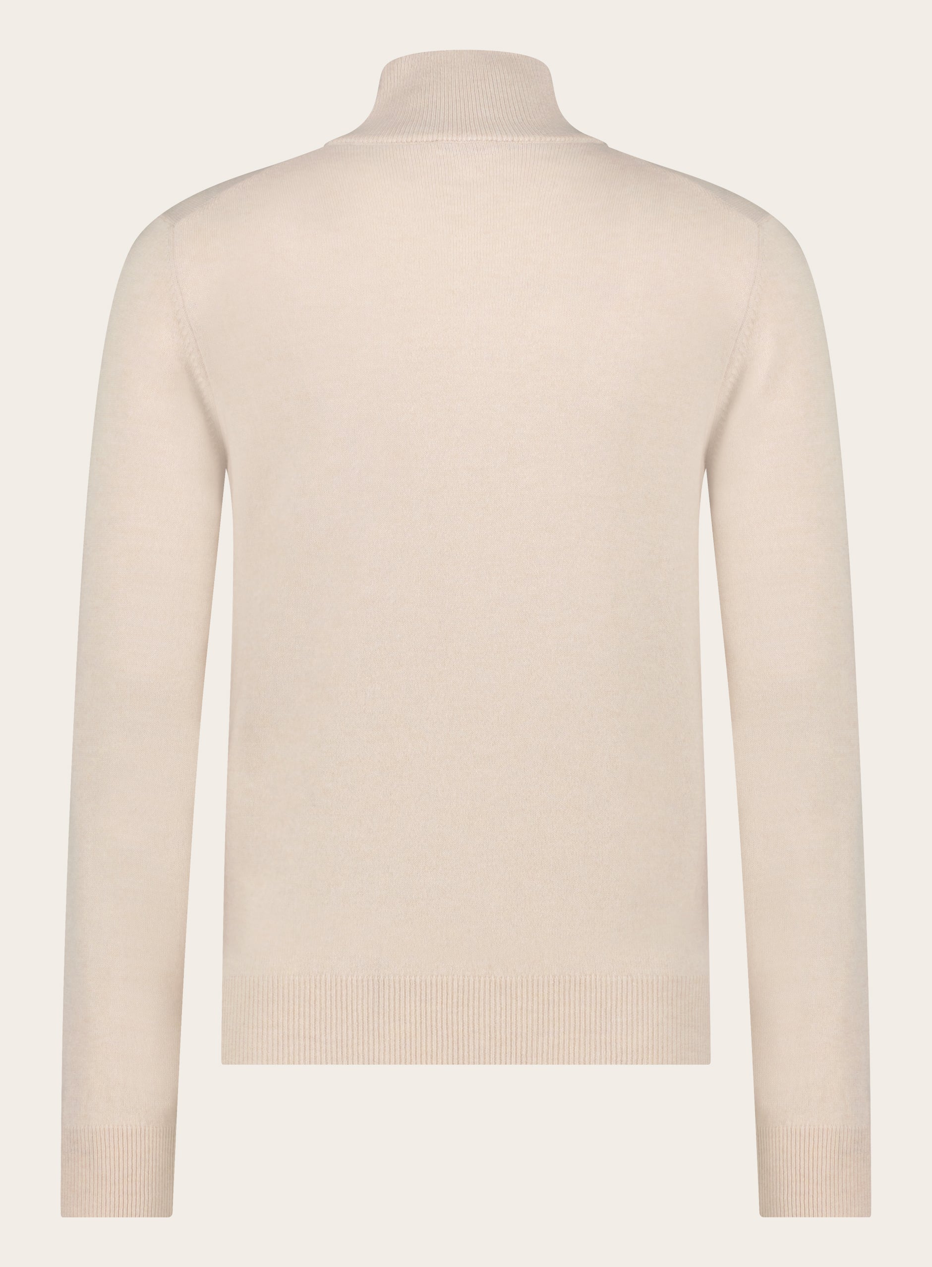 Half-zip van wol en cashmere | L.BEIGE