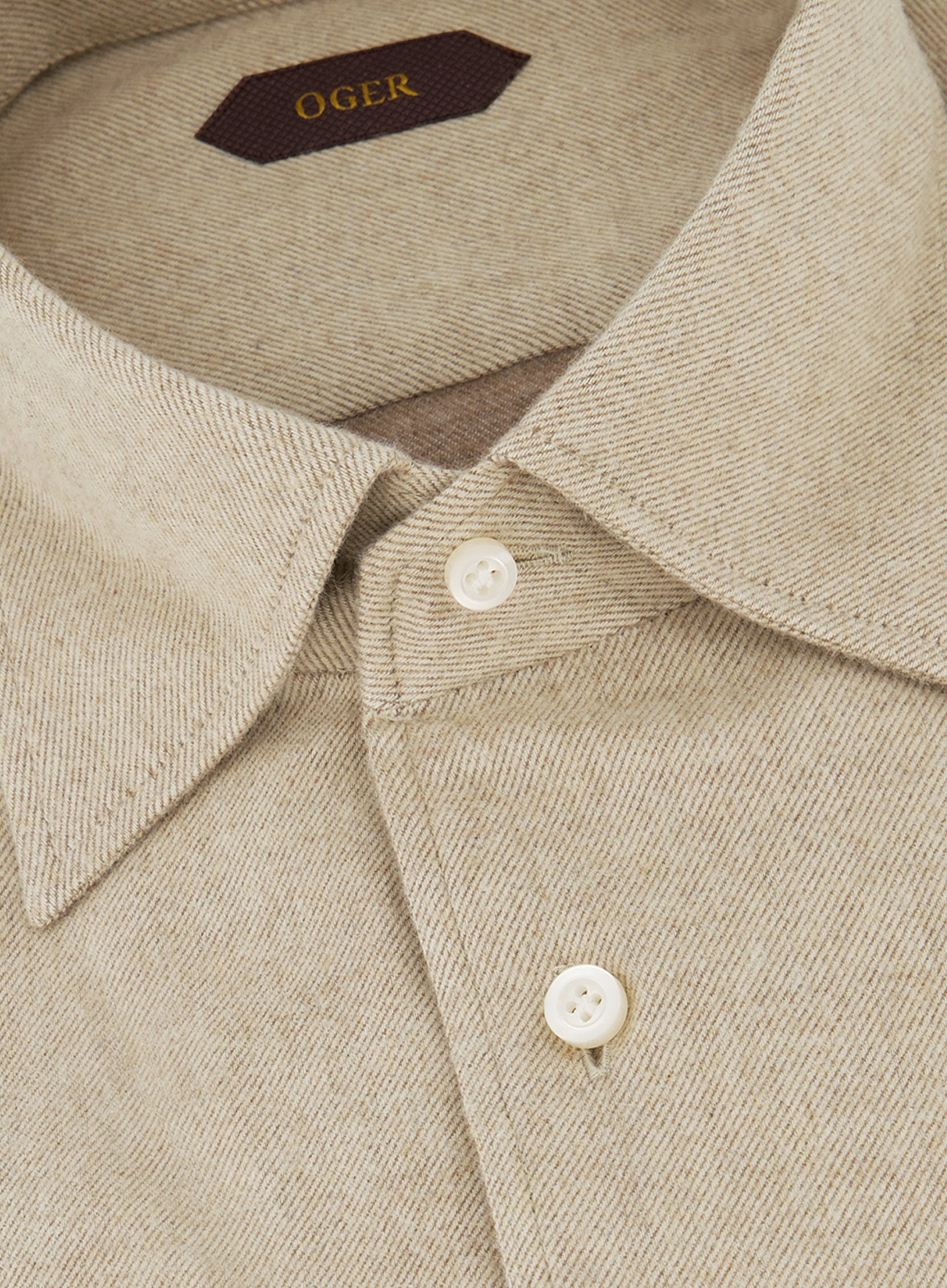 Shirt van katoen | Beige 