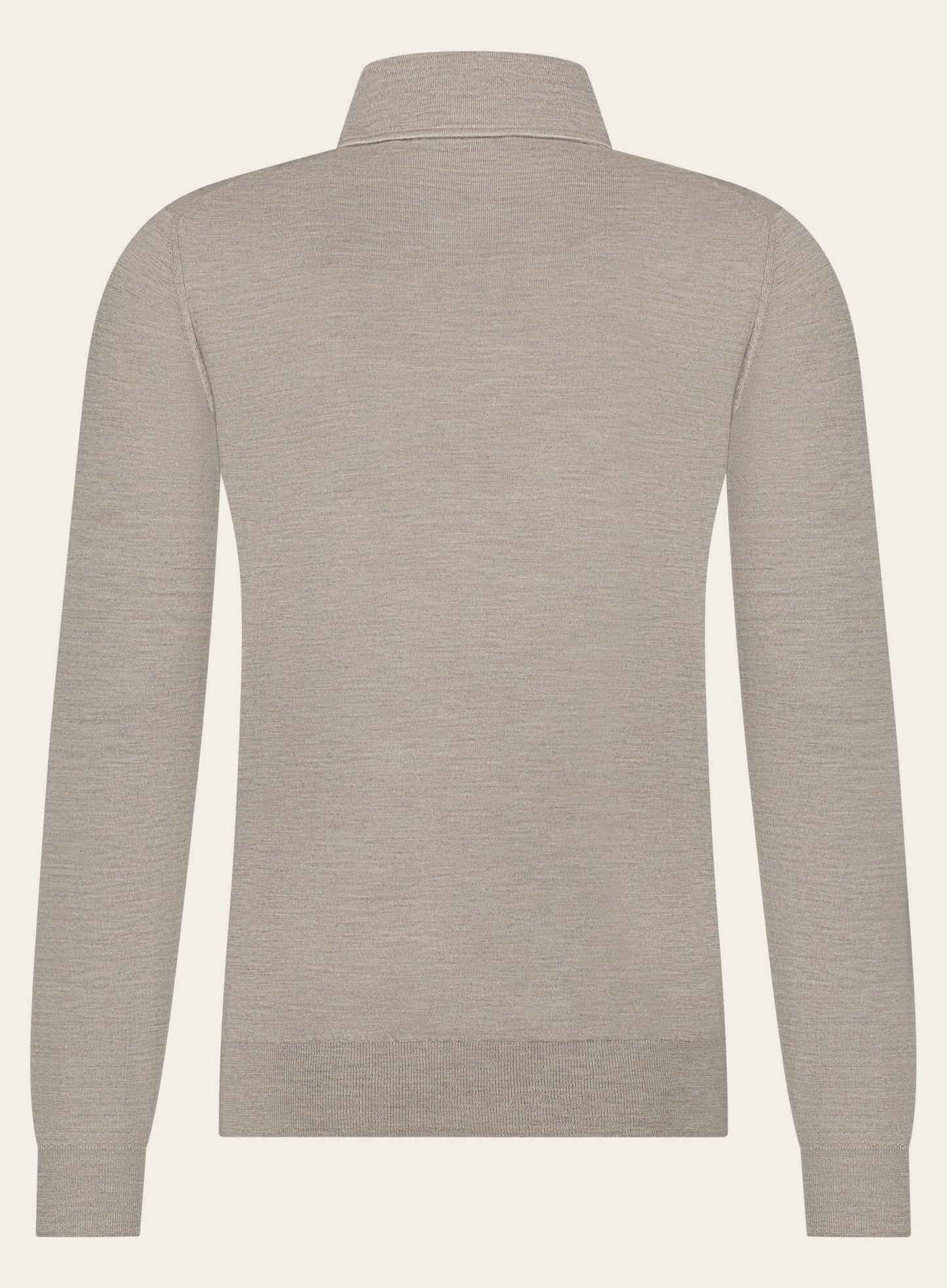 Poloshirt van cashmere | TAUPE