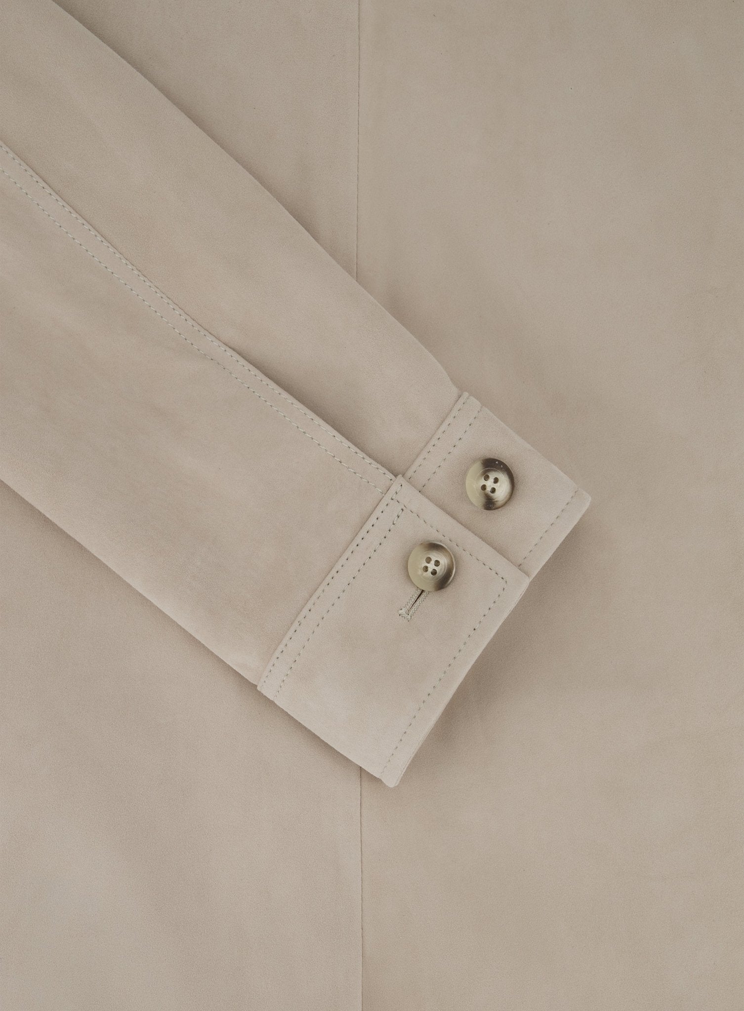 MEX overshirt van suède | Beige