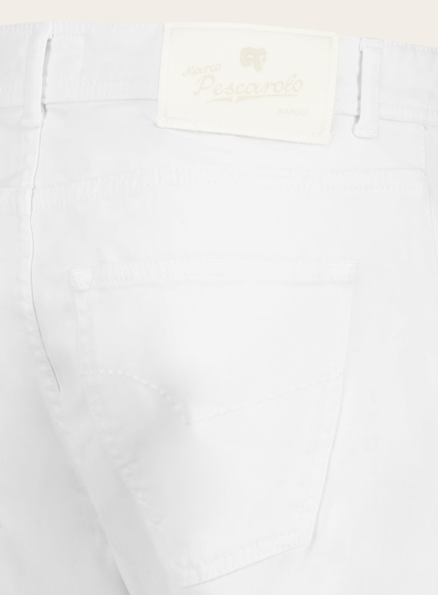 Slim-fit jeans van katoen | Wit