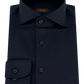 Shirt van katoen met stretch | BLUE NAVY
