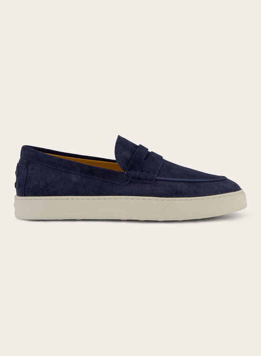 Penny loafers van suède | Blauw