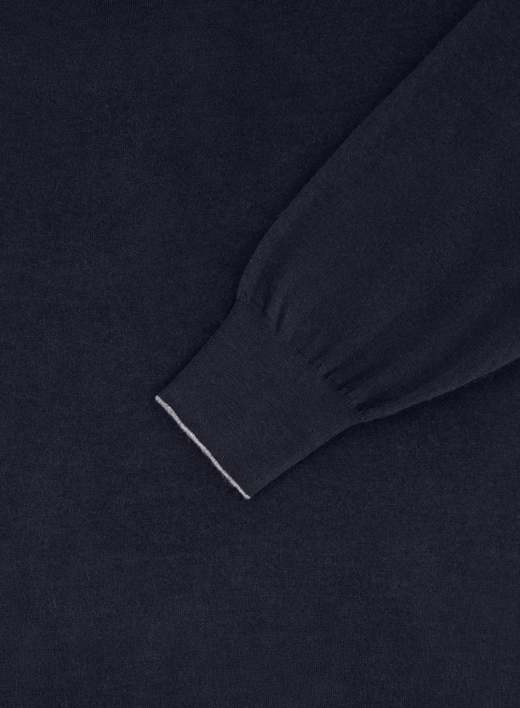 Poloshirt van wol en cashmere | BLUE NAVY