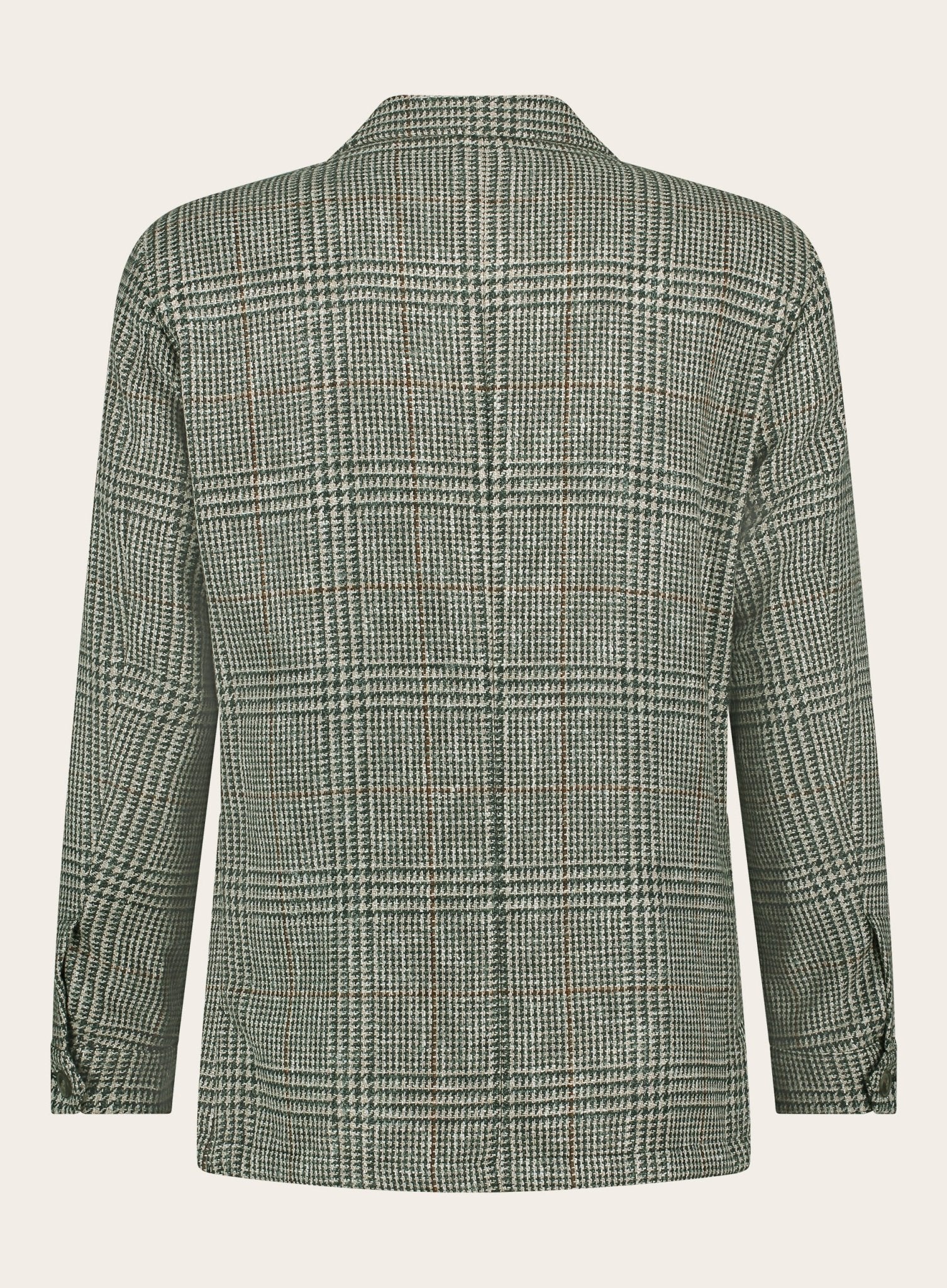 Glenchek shirt jacket van wol | Groen