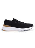 Knitted sneakers van wol | Zwart