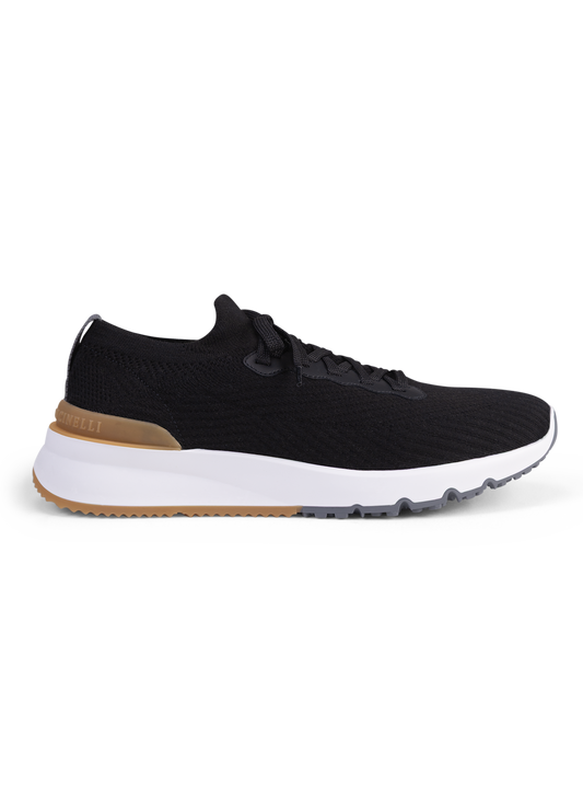 Knitted sneakers van wol | BLUE NAVY