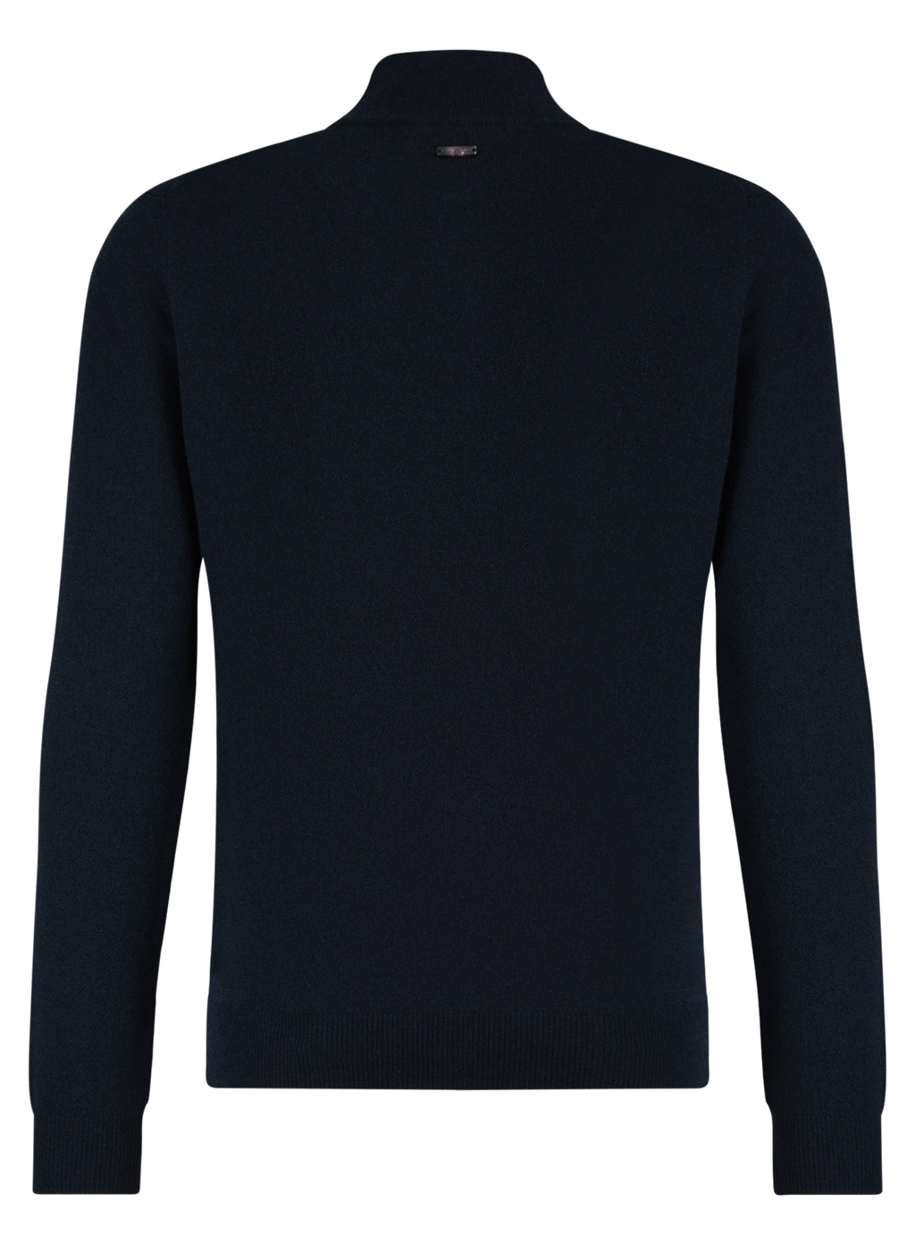 Half-zip vest van wol en cashmere | BLUE NAVY