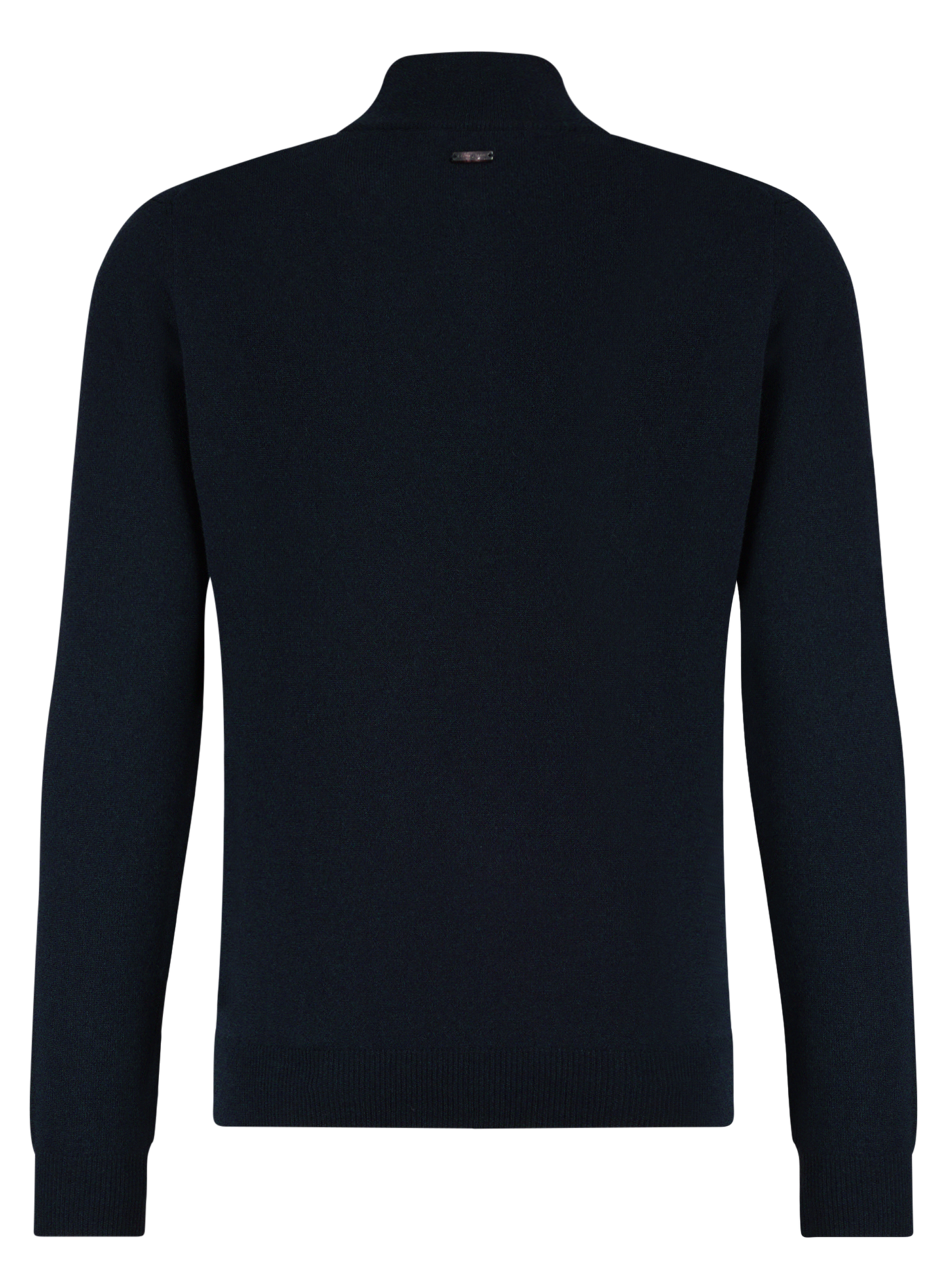 Half-zip vest van wol en cashmere | BLUE NAVY