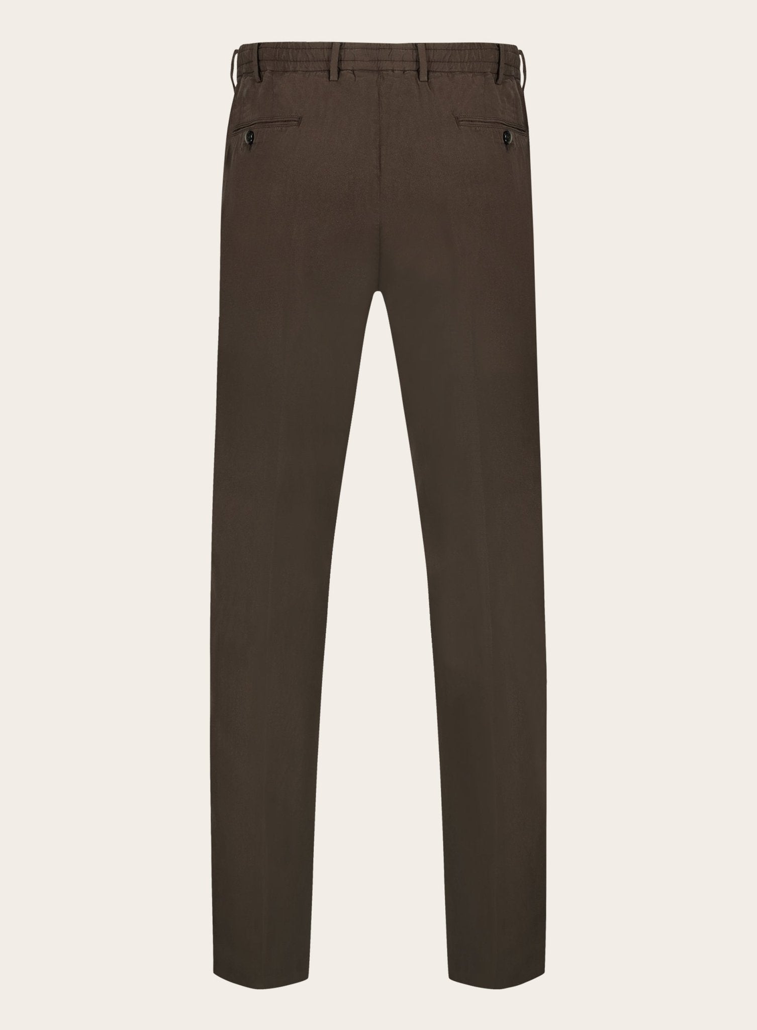 Slim-fit pantalon in linnen-blend | D.Bruin