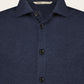 Regular-fit overshirt van cashmere | JEANS BLAUW