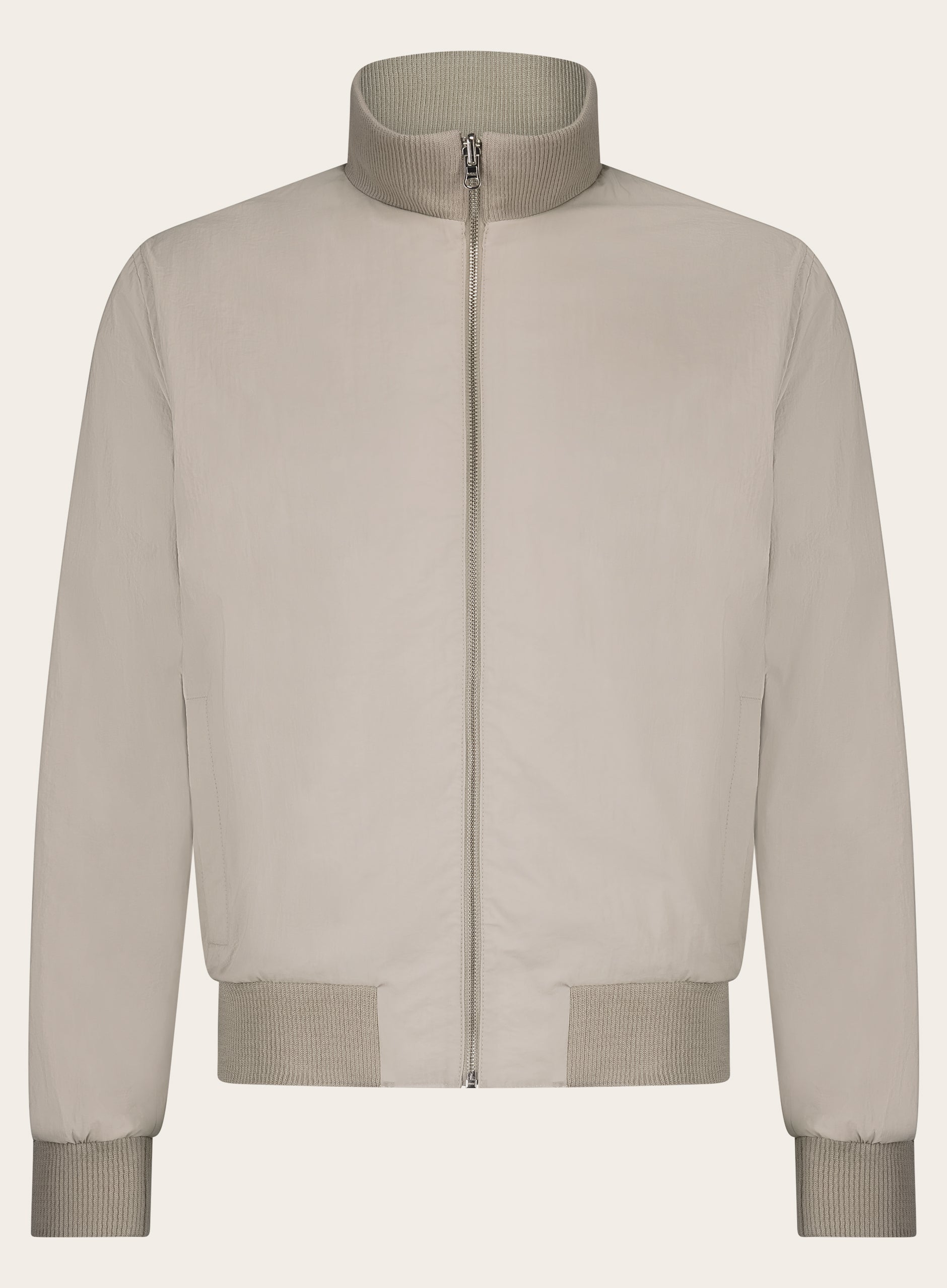 Reversible bomber van suède | Beige