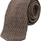 Knitted stropdas van wol | TAUPE