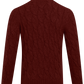 Coltrui met kabelpatroon van wol en cashmere | FULL_WIDTH | Roest