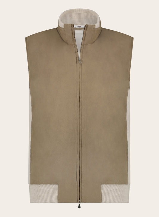 Bodywarmer van cashmere | TAUPE BEIGE