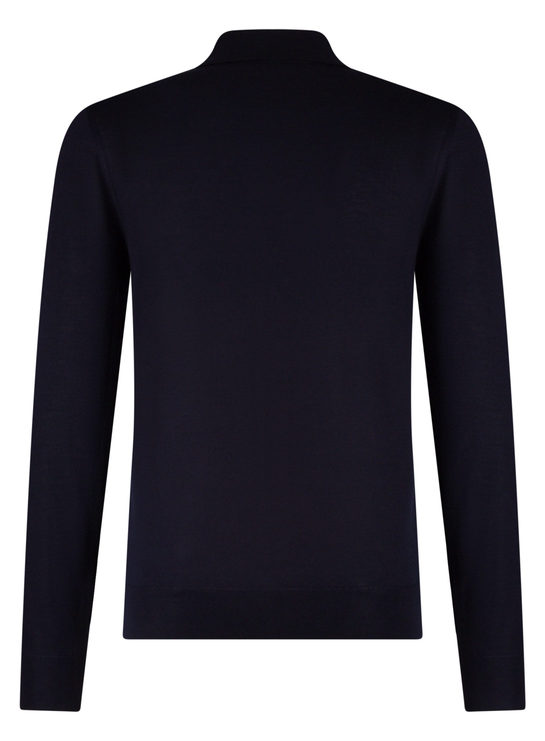 Polo van cashmere en zijde | BLUE NAVY